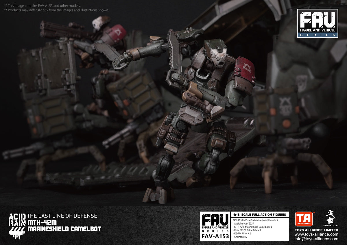 TOYS ALLIANCE LIMITED "ACID RAIN" 1/18 SCALE FAV-A153 MTH-42M MARINESHIELD CAMELBOT