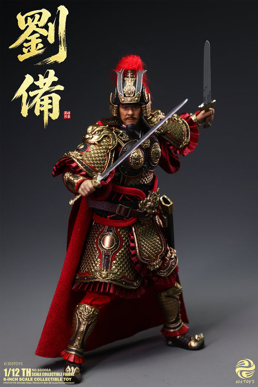 303TOYS POCKET THREE KINGDOMS NO.SG006A LIU BEI 1/12 SCALE ACTION FIGURE