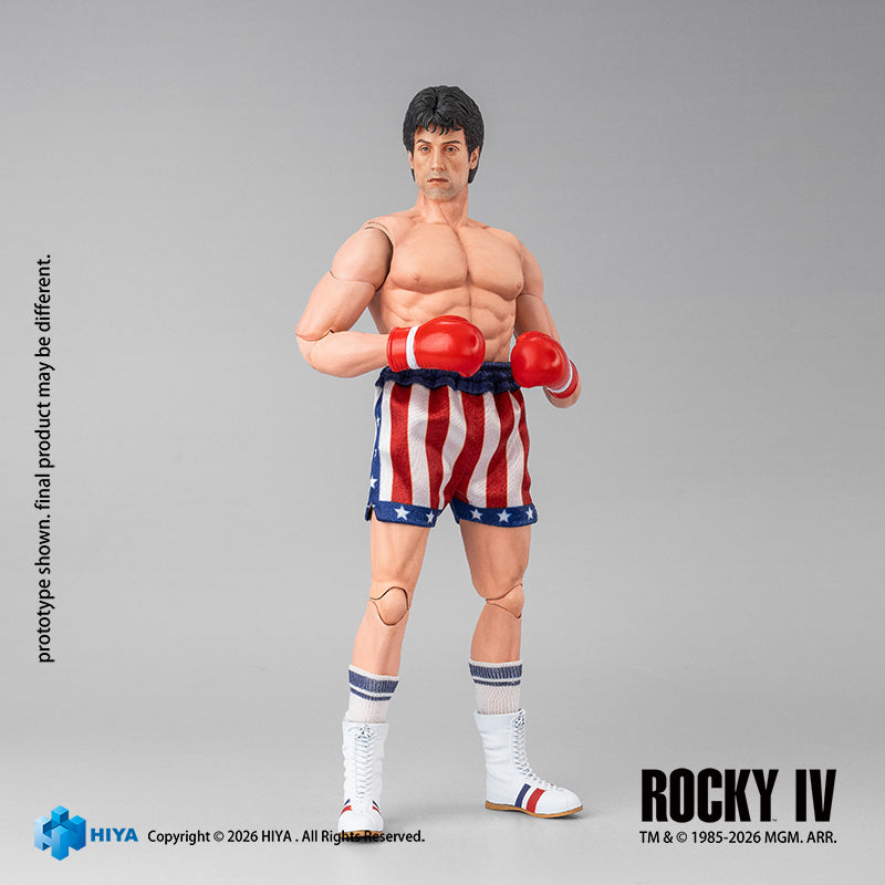 HIYA Exquisite Super Series 1/12 Scale 6.3 Inch "Rocky IV" Rocky Boxer Version Action Figure