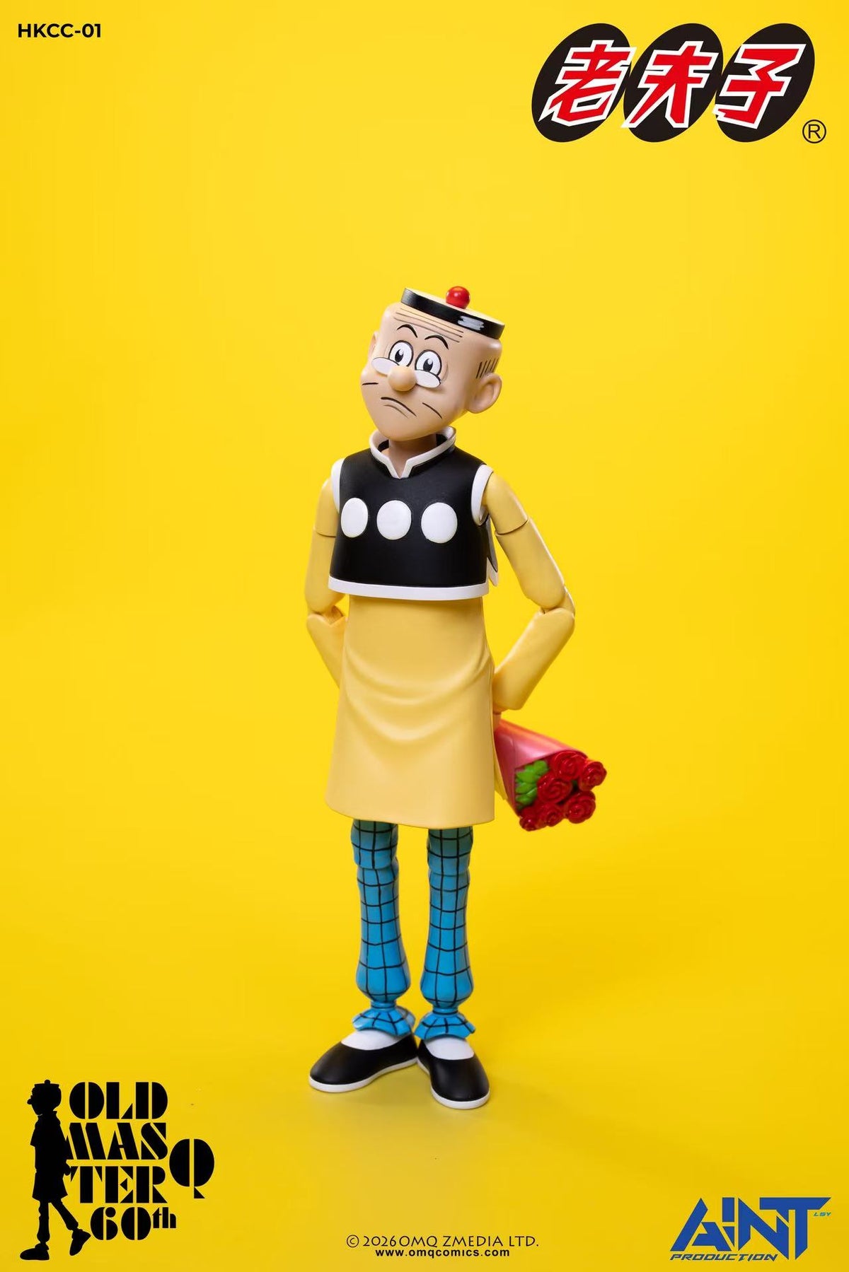 AINT PRODUCTION HKCC-01 "OLD MASTER Q" 1/12 ACTION FIGURE 60TH ANNIVERSARY EDITION