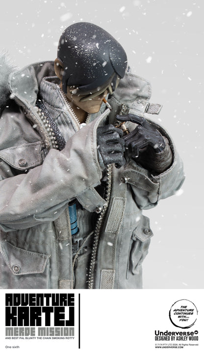 UNDERVERSE ADVENTURE KARTEL COLD BUGGER ADVENTURE MERDE & BLUNTER MERDE 1/6 SCALE ACTION FIGURE