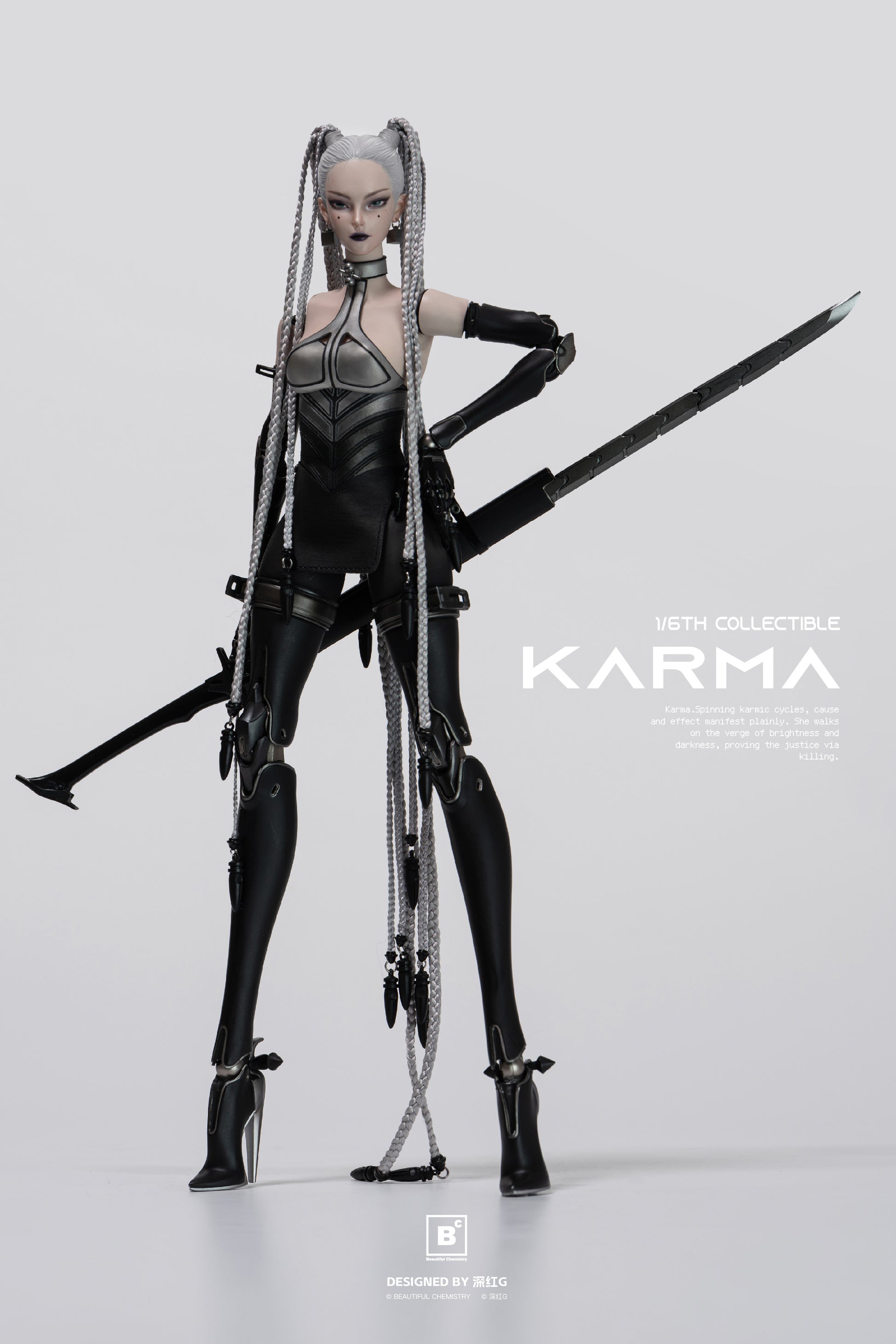 BEAUTIFUL CHEMISTRY x SHEN HONG G WHITE NIGHT: ALBA KARMA 1/6 SCALE ACTION FIGURE