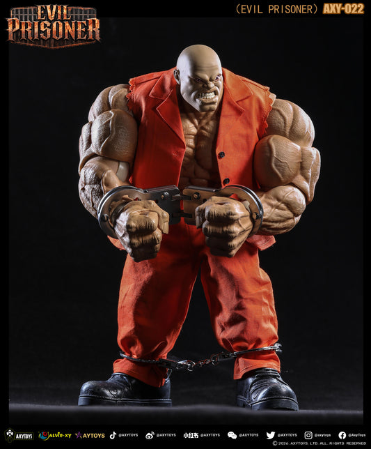 AXYTOYS EVIL PRISONER 1/12 SCALE ACTION FIGURE AXY-022 SKIN COLOR