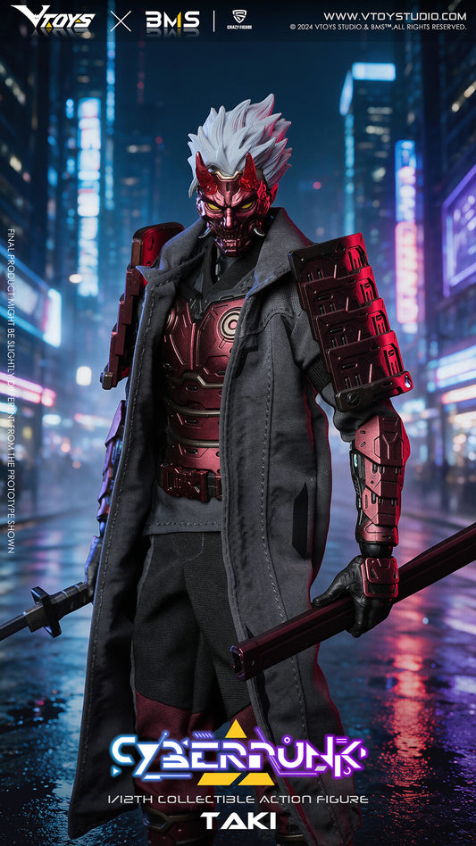 VTOYS X BMS X CF CYBERPUNK SAMURAI THE CRIMSON DAWN OF THE BLADE 1/12 SCALE ACTION FIGURE
