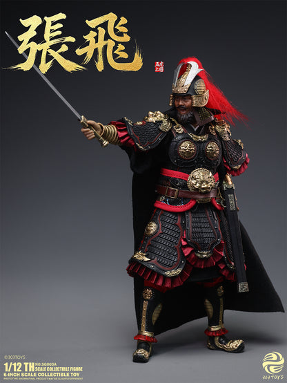 303TOYS POCKET THREE KINGDOMS NO.SG003A ZHANG FEI 1/12 SCALE ACTION FIGURE