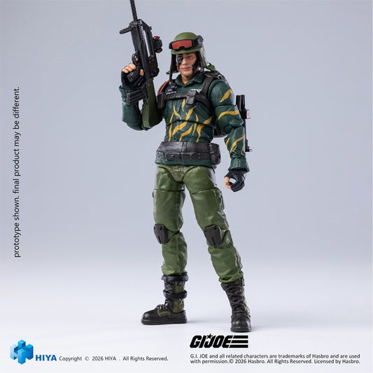 HIYA Exquisite Mini Series 1/18 Scale 4 Inch "G.I. Joe" Dusty Tiger Force Version Action Figure