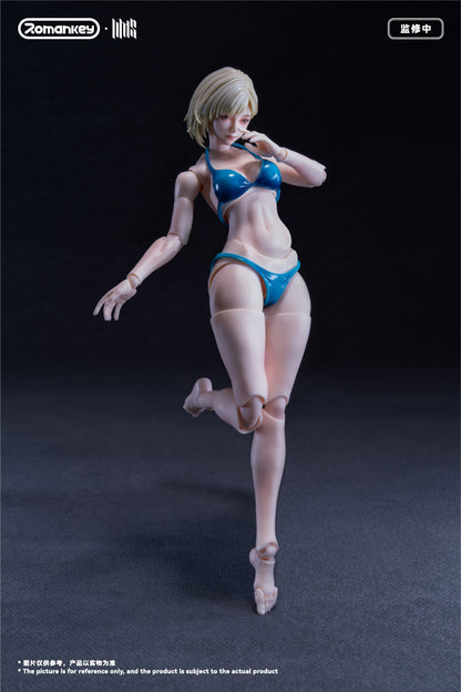 ROMANKEY UMS004C 1/12 SCALE ACTION FIGURE FEMALE BODY MIA (PRE-PAINTED VER.)