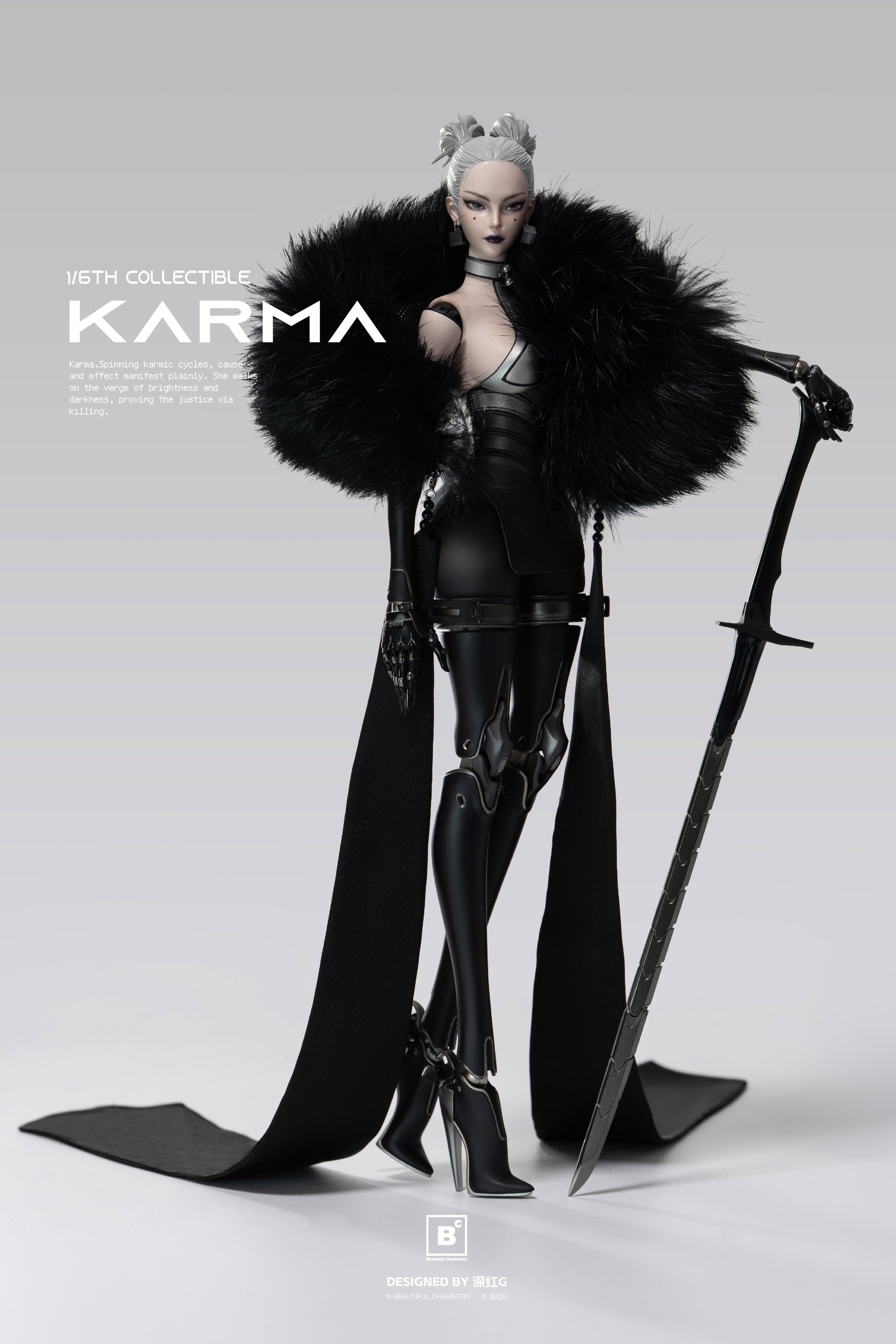 BEAUTIFUL CHEMISTRY x SHEN HONG G WHITE NIGHT: ALBA KARMA 1/6 SCALE ACTION FIGURE