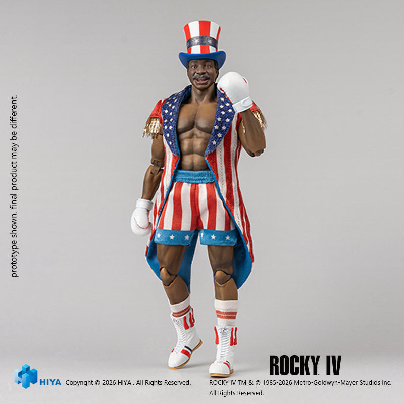HIYA Exquisite Super Series 1/12 Scale 6 Inch "Rocky IV" Apollo Action Figure