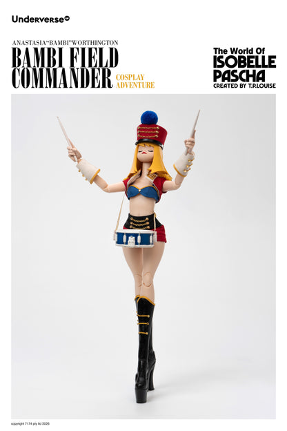 UNDERVERSE THE WORLD OF ISOBELLA PASCHA COSPLAY BAMBI FIELD COMMANDER 1/6 SCALE ACTION FIGURE
