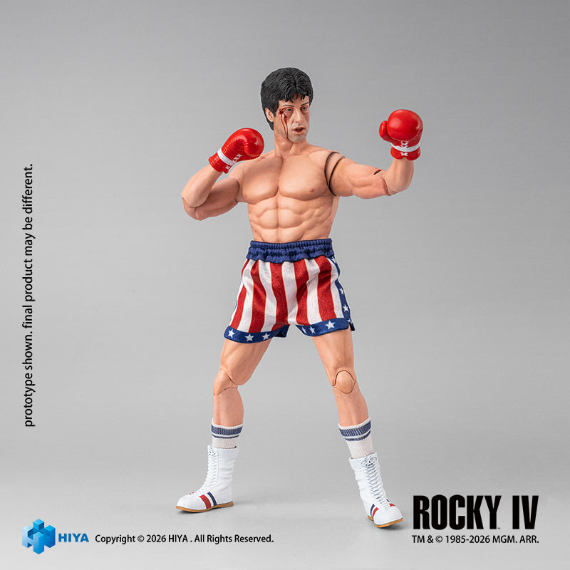 HIYA Exquisite Super Series 1/12 Scale 6.3 Inch "Rocky IV" Rocky Boxer Version Action Figure