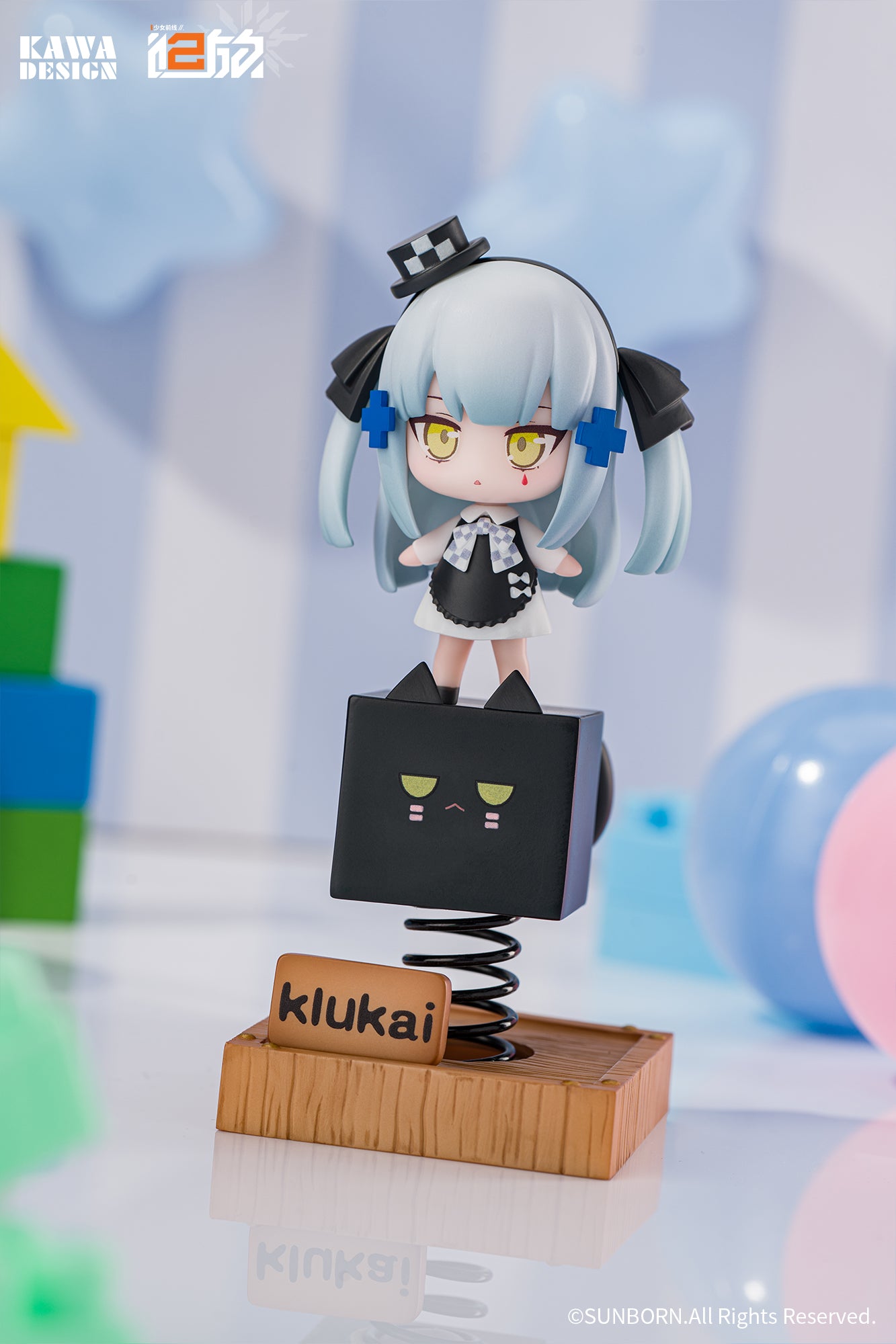 KAWA DESIGN "GIRLS' FRONTLINE 2: EXILIUM" BLACK CAT KLUKAI SPRING-LOADED FIGURE