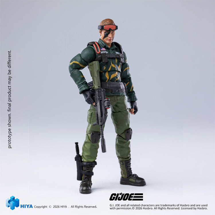 HIYA Exquisite Mini Series 1/18 Scale 4 Inch "G.I. Joe" Dusty Tiger Force Version Action Figure