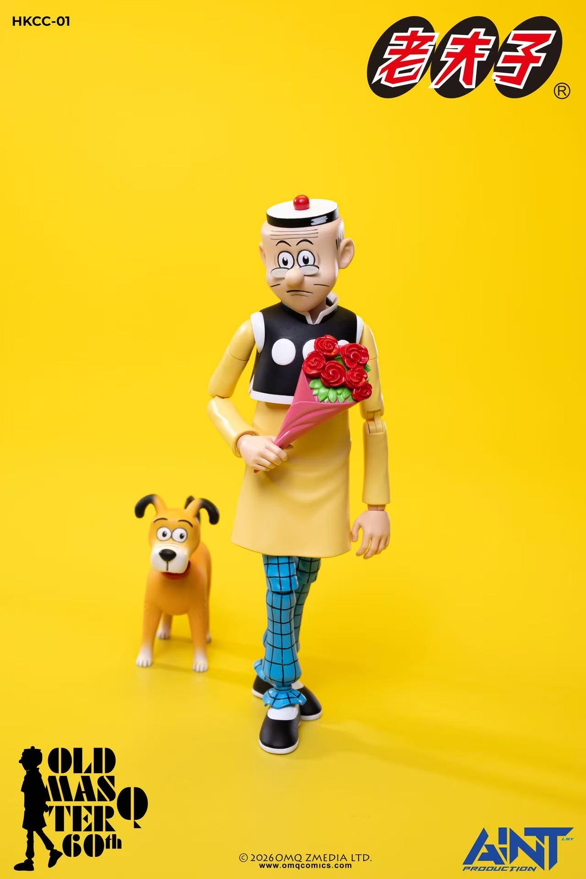 AINT PRODUCTION HKCC-01 "OLD MASTER Q" 1/12 ACTION FIGURE 60TH ANNIVERSARY EDITION