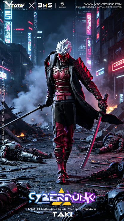 VTOYS X BMS X CF CYBERPUNK SAMURAI THE CRIMSON DAWN OF THE BLADE 1/12 SCALE ACTION FIGURE