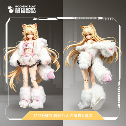 GOOMOO GM-N-007 CAT-GIRL STYLE OUTFIT SET FOR 1/12 SCALE ACTION FIGURES
