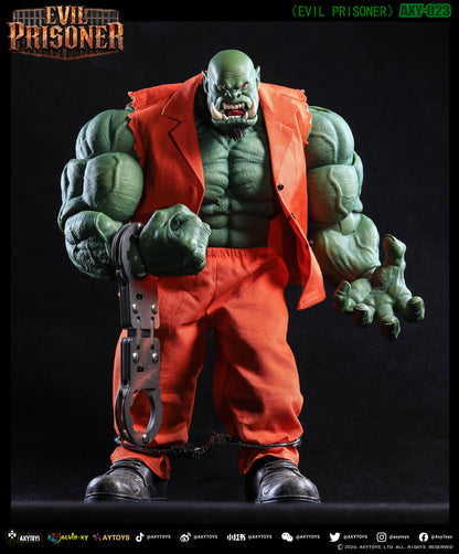 AXYTOYS EVIL PRISONER 1/12 SCALE ACTION FIGURE AXY-023 GREEN