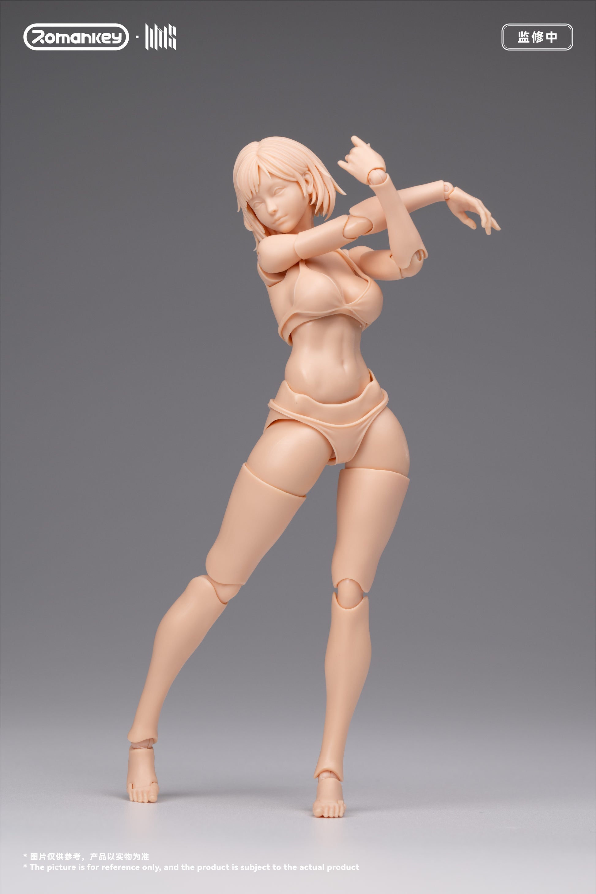 ROMANKEY UMS004 1/12 SCALE ACTION FIGURE FEMALE BODY MIA (UNPAINTED VER.)
