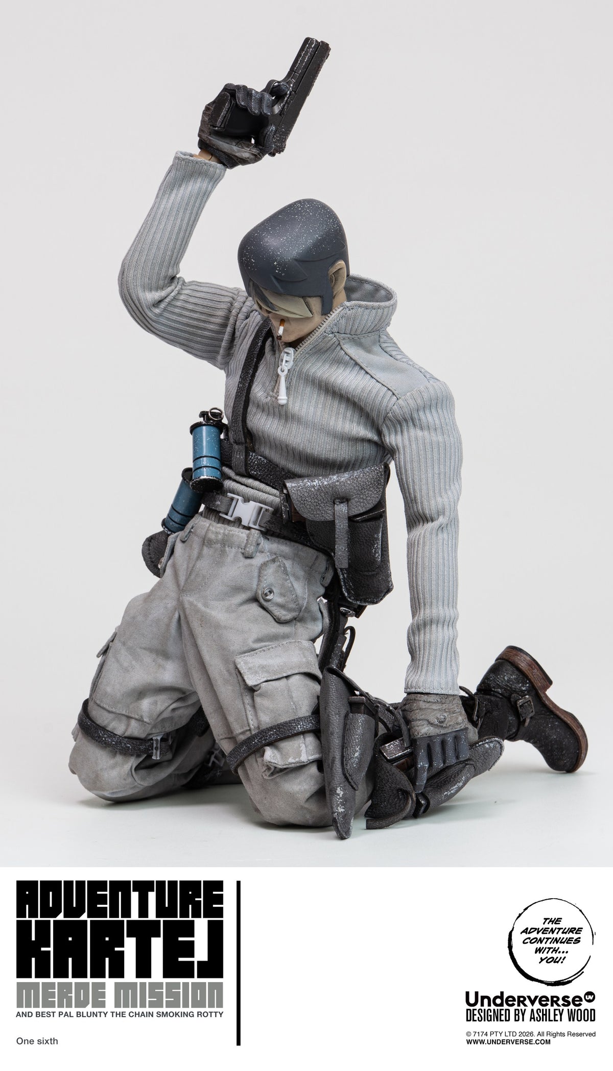 UNDERVERSE ADVENTURE KARTEL COLD BUGGER ADVENTURE MERDE & BLUNTER MERDE 1/6 SCALE ACTION FIGURE