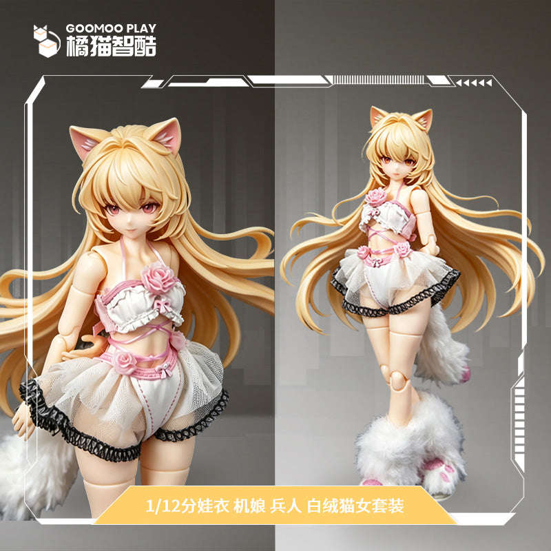 GOOMOO GM-N-007 CAT-GIRL STYLE OUTFIT SET FOR 1/12 SCALE ACTION FIGURES