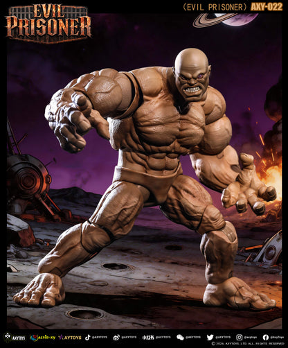 AXYTOYS EVIL PRISONER 1/12 SCALE ACTION FIGURE AXY-022 SKIN COLOR