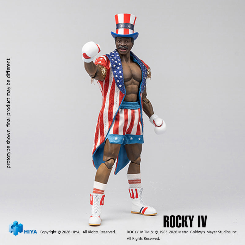 HIYA Exquisite Super Series 1/12 Scale 6 Inch "Rocky IV" Apollo Action Figure