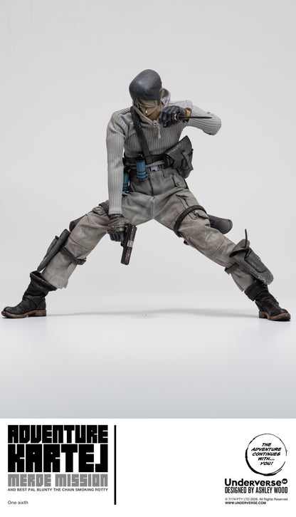 UNDERVERSE ADVENTURE KARTEL COLD BUGGER ADVENTURE MERDE & BLUNTER MERDE 1/6 SCALE ACTION FIGURE