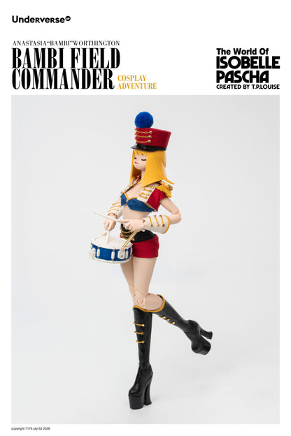 UNDERVERSE THE WORLD OF ISOBELLA PASCHA COSPLAY BAMBI FIELD COMMANDER 1/6 SCALE ACTION FIGURE