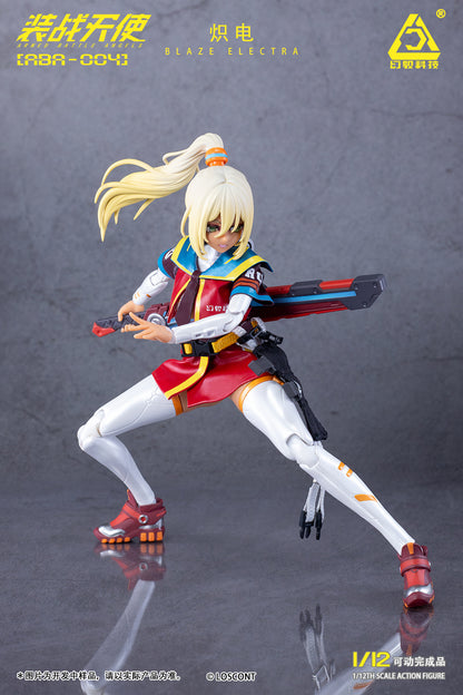 LOSCONT "ARMED BATTLE ANGELS" SERIES ABA-004 BLAZE ELECTRA 1/12 SCALE ACTION FIGURE