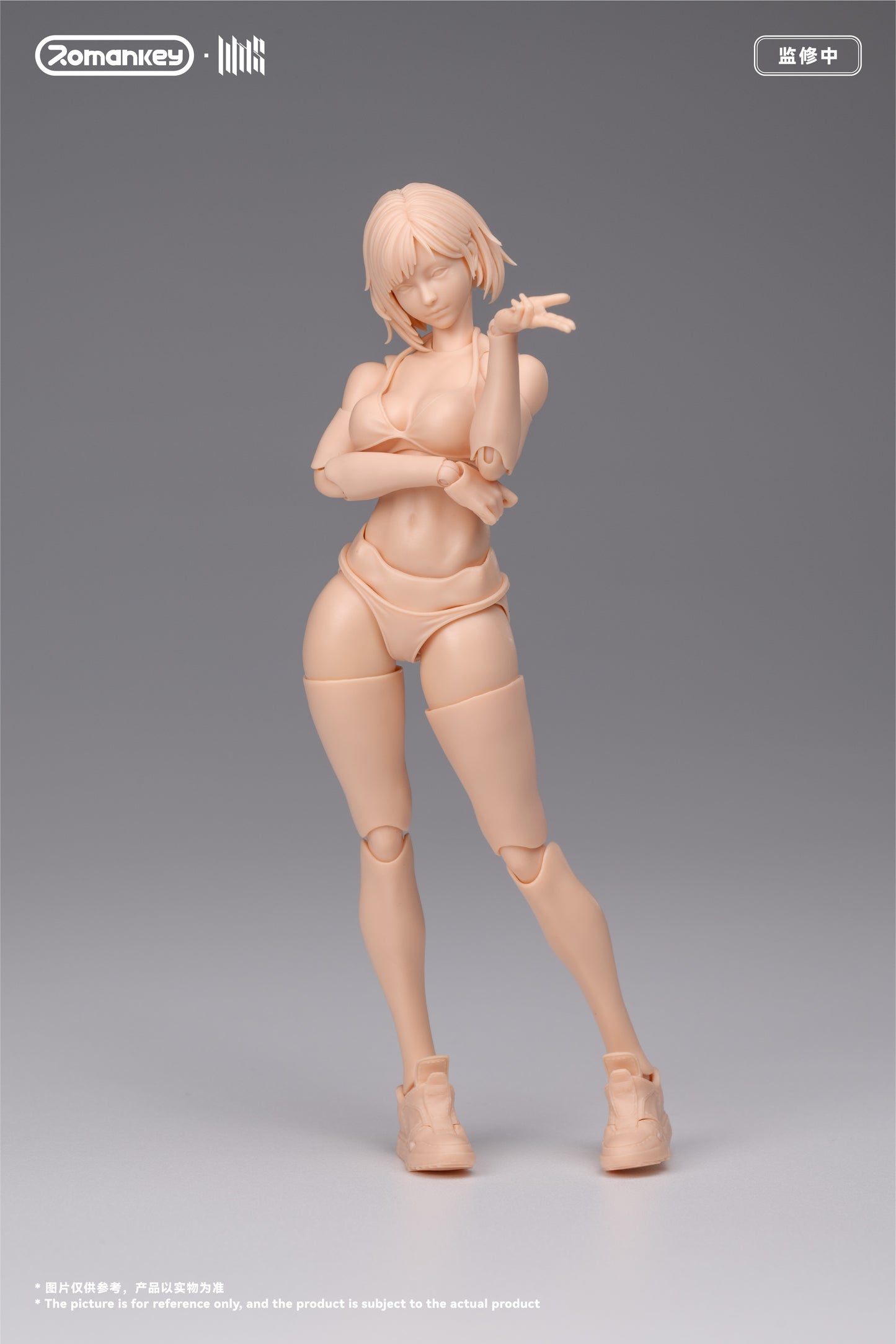 ROMANKEY UMS004 1/12 SCALE ACTION FIGURE FEMALE BODY MIA (UNPAINTED VER.)