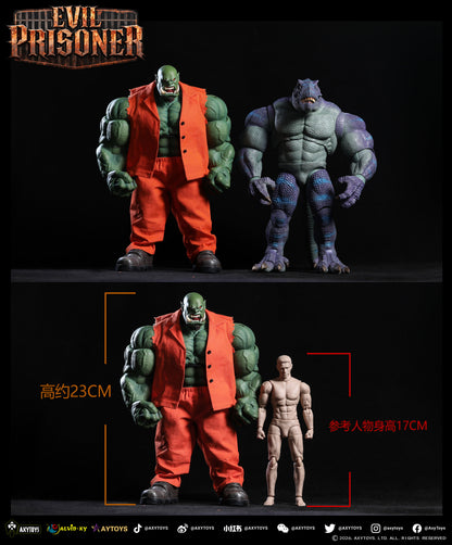 AXYTOYS EVIL PRISONER 1/12 SCALE ACTION FIGURE AXY-023 GREEN