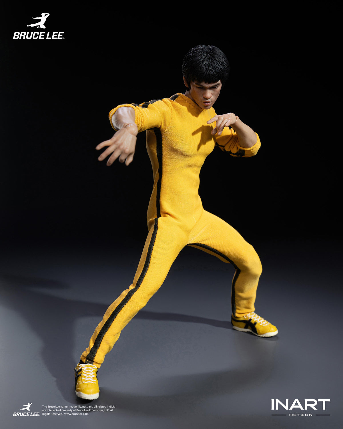 INART Action "Enter The Dragon" Bruce Lee (Yellow, Jumpsuit) 1/12 Scale Action Figure