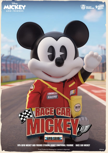 VPB-SB18 Mickey and Friends SYAKING-BANG!! Functional Figurine:Race Car Micky