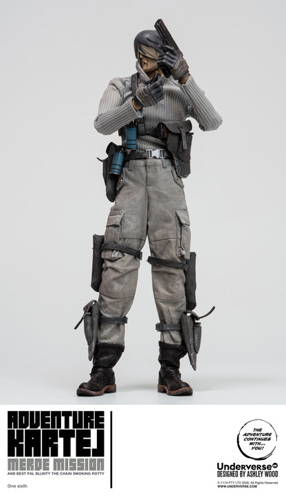 UNDERVERSE ADVENTURE KARTEL COLD BUGGER ADVENTURE MERDE & BLUNTER MERDE 1/6 SCALE ACTION FIGURE