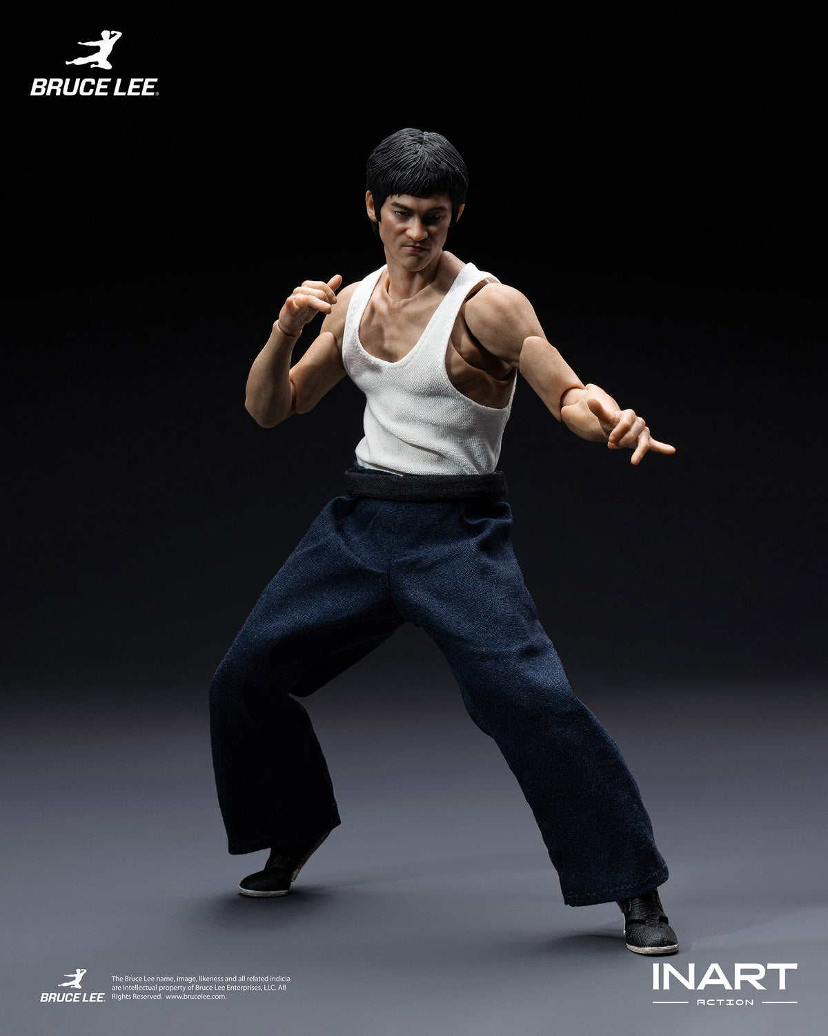 INART Action "Enter The Dragon" Bruce Lee (Kung fu suit) 1/12 Scale Action Figure
