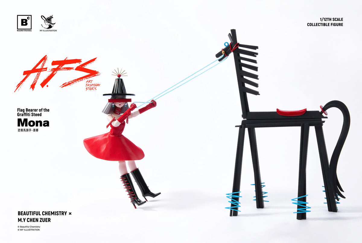 BEAUTIFUL CHEMISTRY x MY AFS FLAG BEARER OF THE GRAFFITI STEED MONA 1/12 SCALE ACTION FIGURE