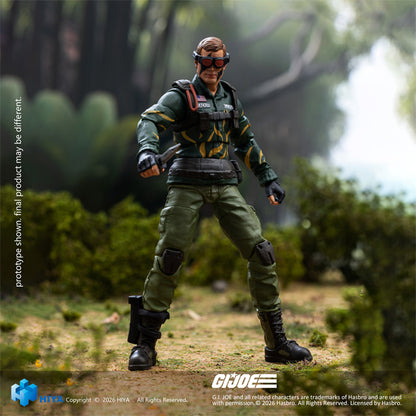 HIYA Exquisite Mini Series 1/18 Scale 4 Inch "G.I. Joe" Dusty Tiger Force Version Action Figure