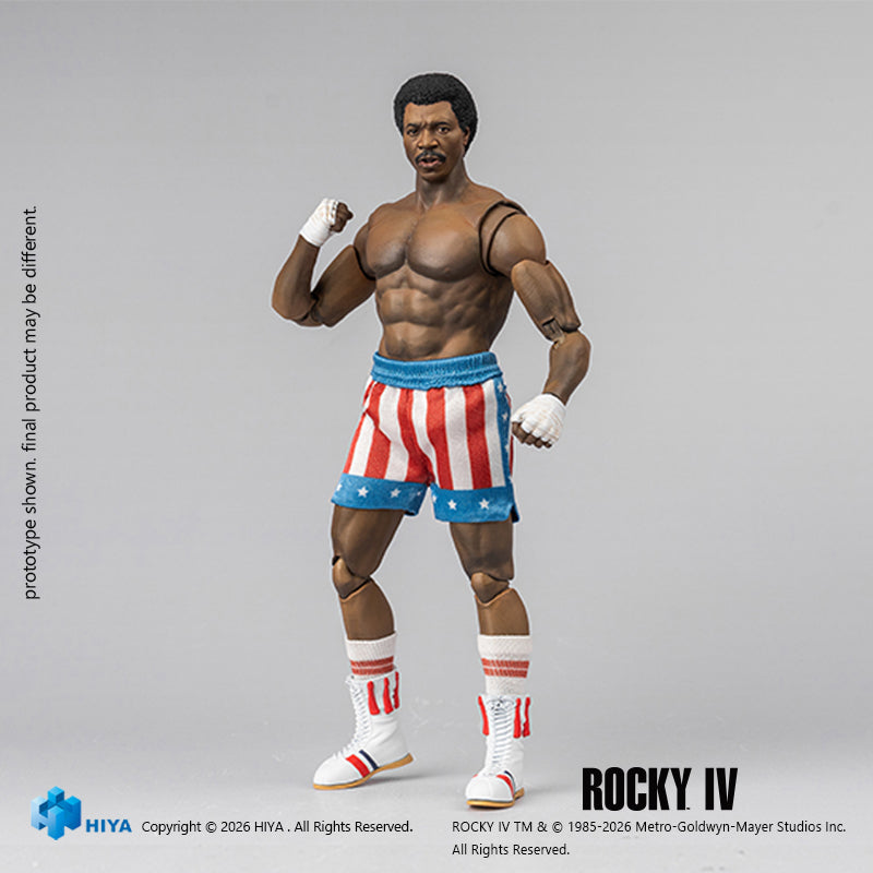 HIYA Exquisite Super Series 1/12 Scale 6 Inch "Rocky IV" Apollo Action Figure