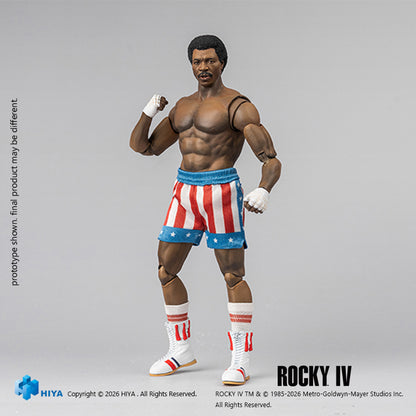 HIYA Exquisite Super Series 1/12 Scale 6 Inch "Rocky IV" Apollo Action Figure