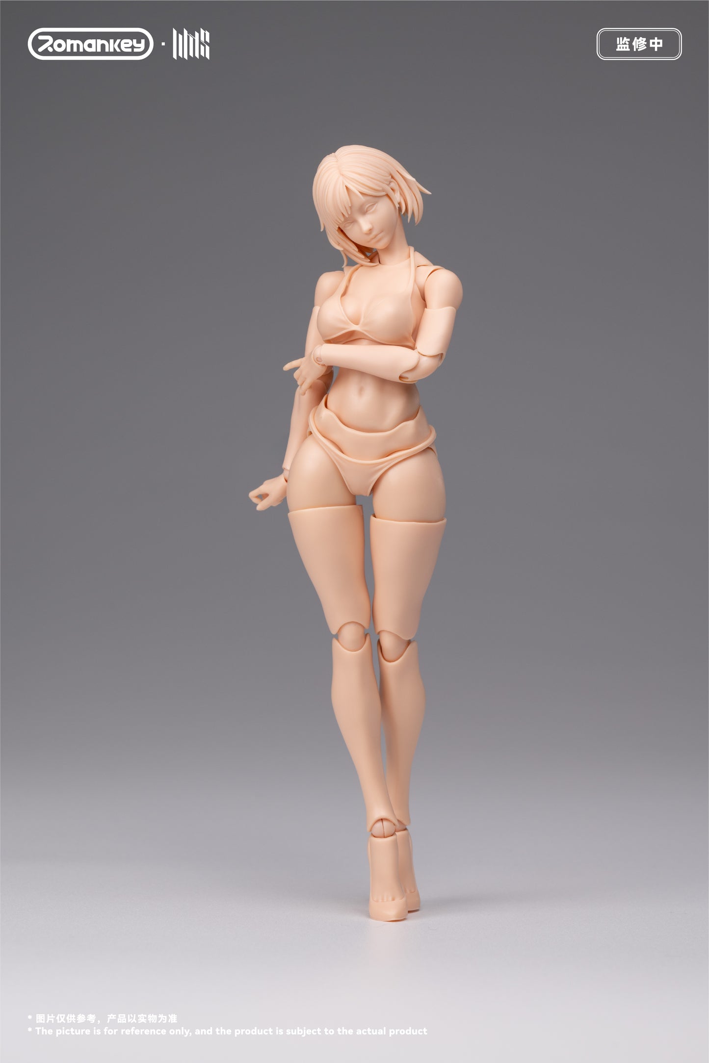 ROMANKEY UMS004 1/12 SCALE ACTION FIGURE FEMALE BODY MIA (UNPAINTED VER.)