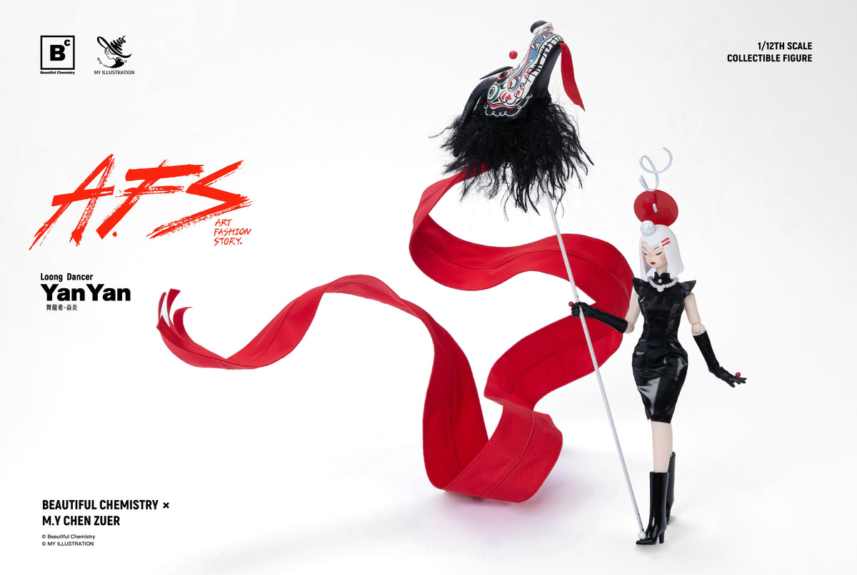 BEAUTIFUL CHEMISTRY x MY AFS LOONG DANCER YAN YAN 1/12 SCALE ACTION FIGURE