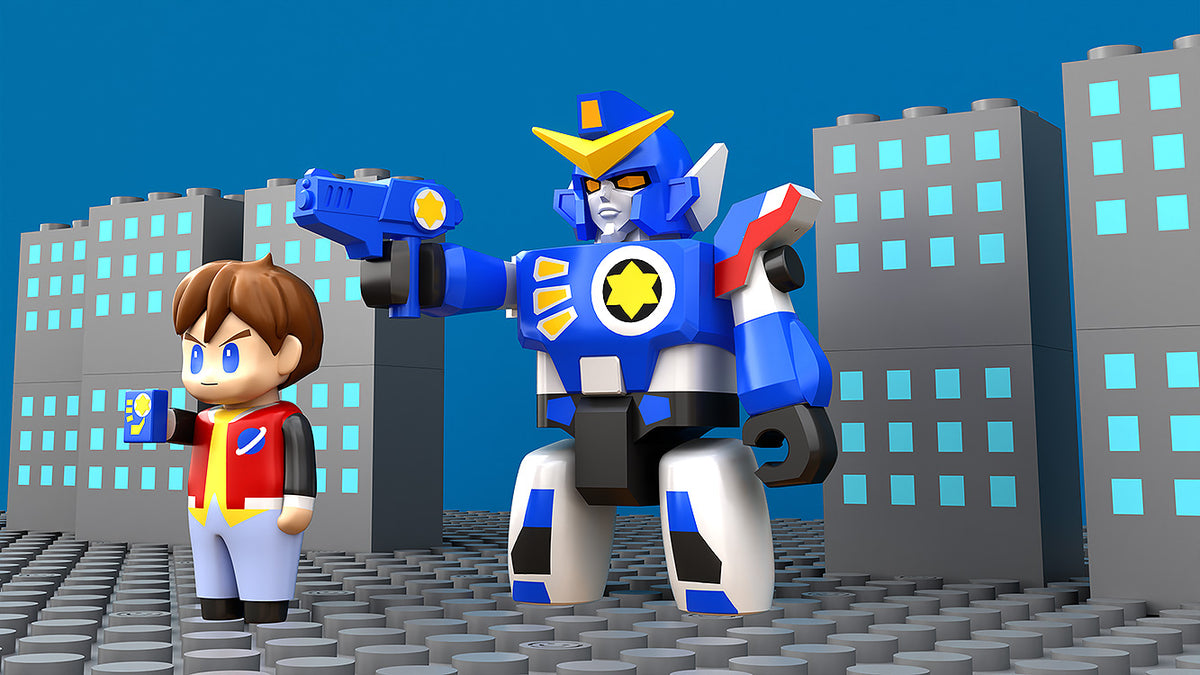"The Brave Fighter of Legend Da-Garn" BRICKROID Da-Garn & Takasugi Seiji Set