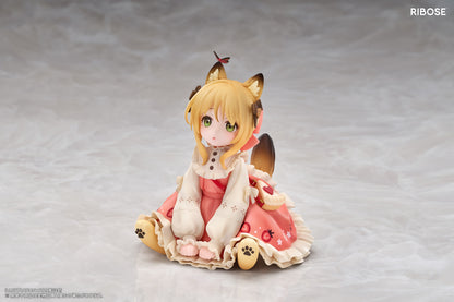 RIBOSE DLC SERIES "TEA TIME CATS" GINGER CAT NON-SCALE FIGURINE