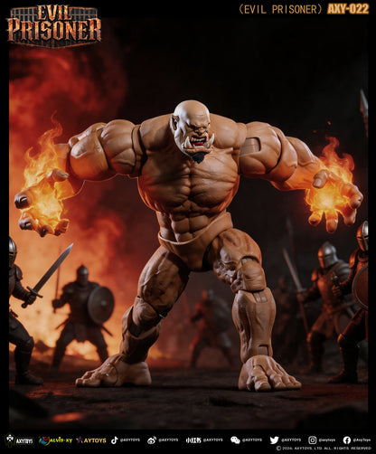 AXYTOYS EVIL PRISONER 1/12 SCALE ACTION FIGURE AXY-022 SKIN COLOR
