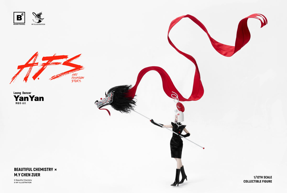 BEAUTIFUL CHEMISTRY x MY AFS LOONG DANCER YAN YAN 1/12 SCALE ACTION FIGURE