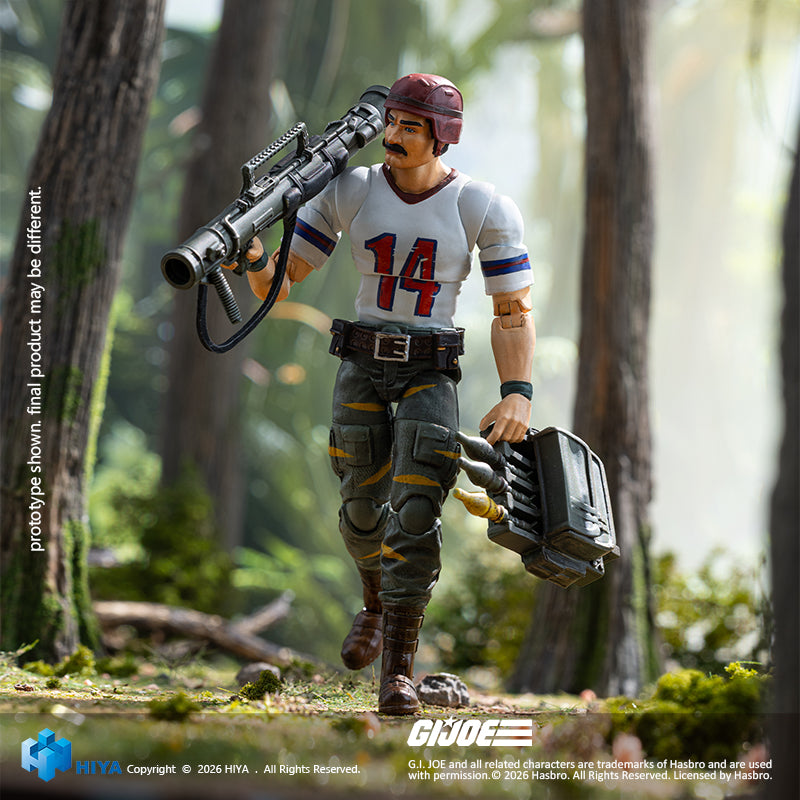 HIYA Exquisite Mini Series 1/18 Scale 4.3 Inch "G.I. Joe" BAZOOKA Tiger Force Version Action Figure