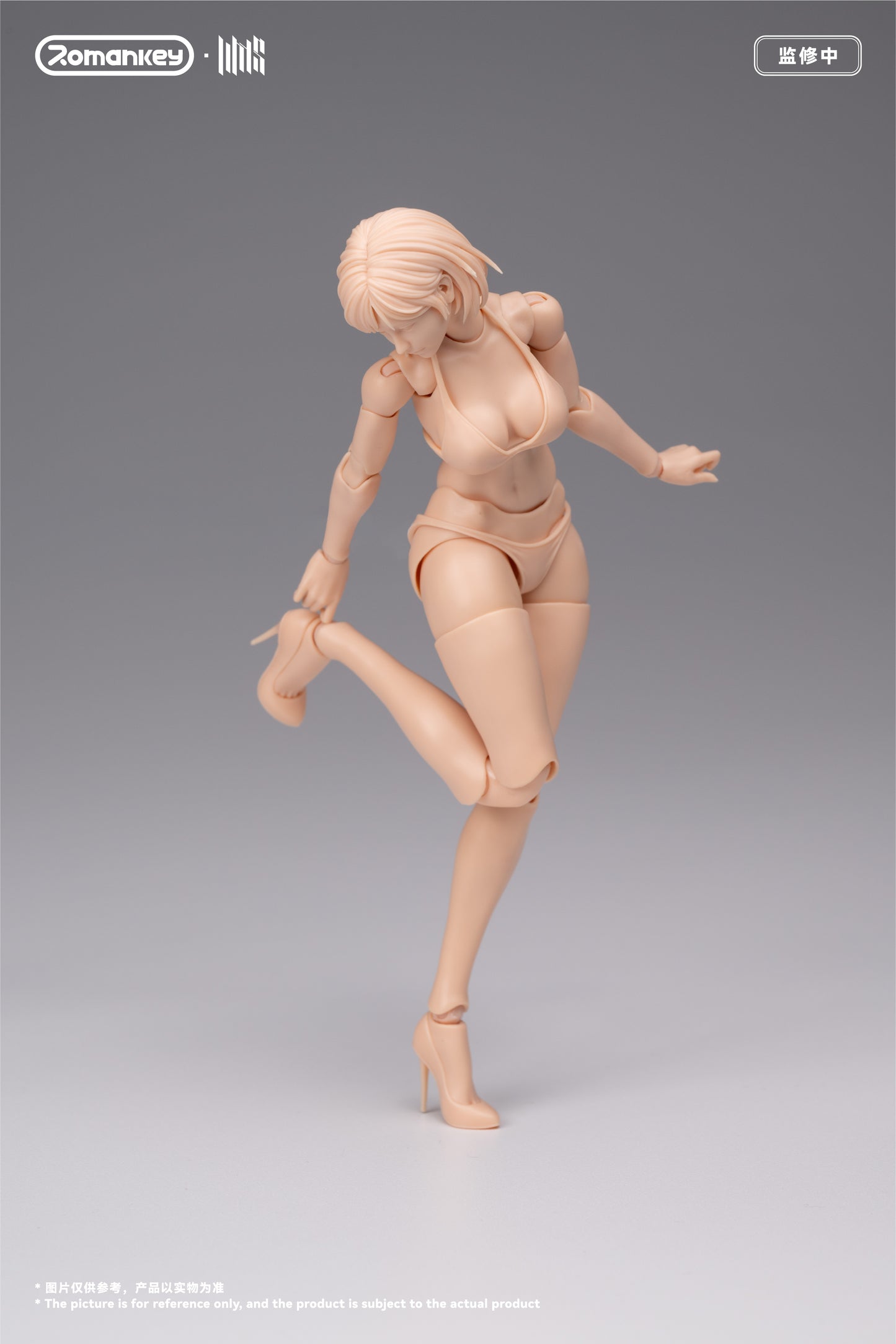 ROMANKEY UMS004 1/12 SCALE ACTION FIGURE FEMALE BODY MIA (UNPAINTED VER.)