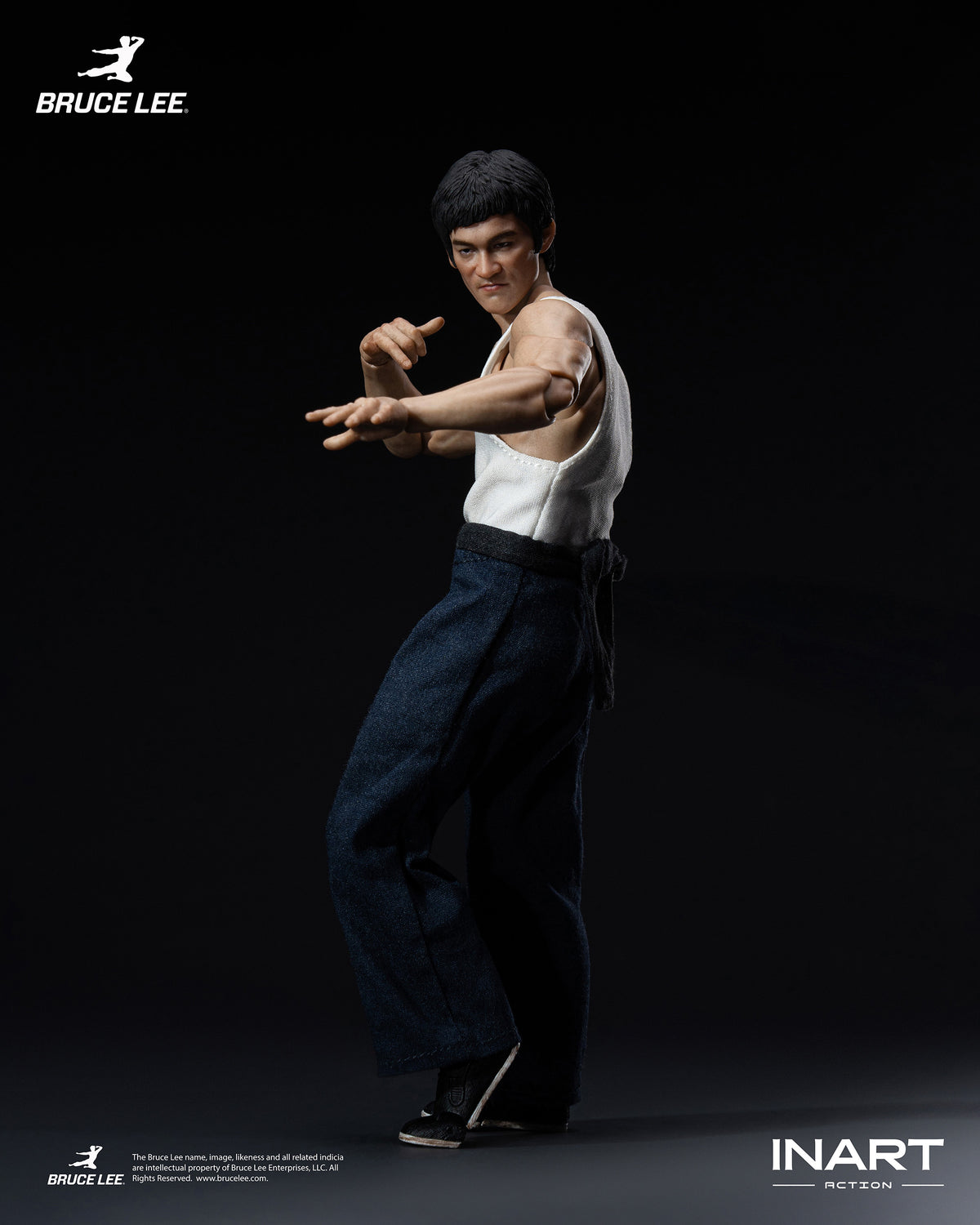 INART Action "Enter The Dragon" Bruce Lee (Kung fu suit) 1/12 Scale Action Figure