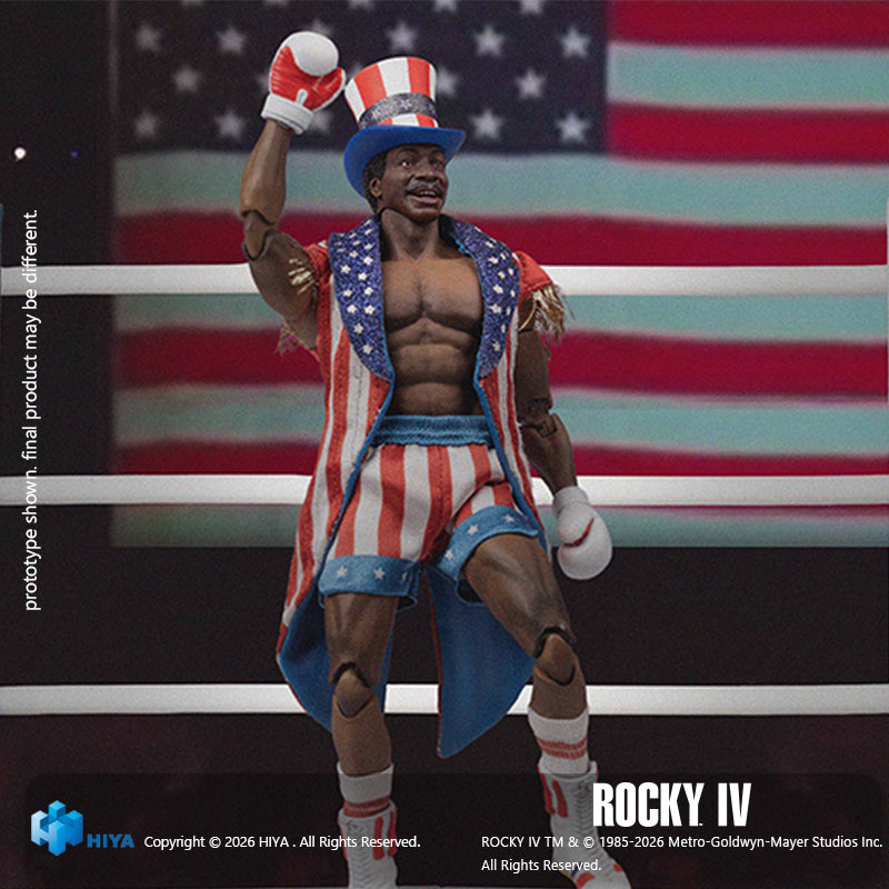 HIYA Exquisite Super Series 1/12 Scale 6 Inch "Rocky IV" Apollo Action Figure