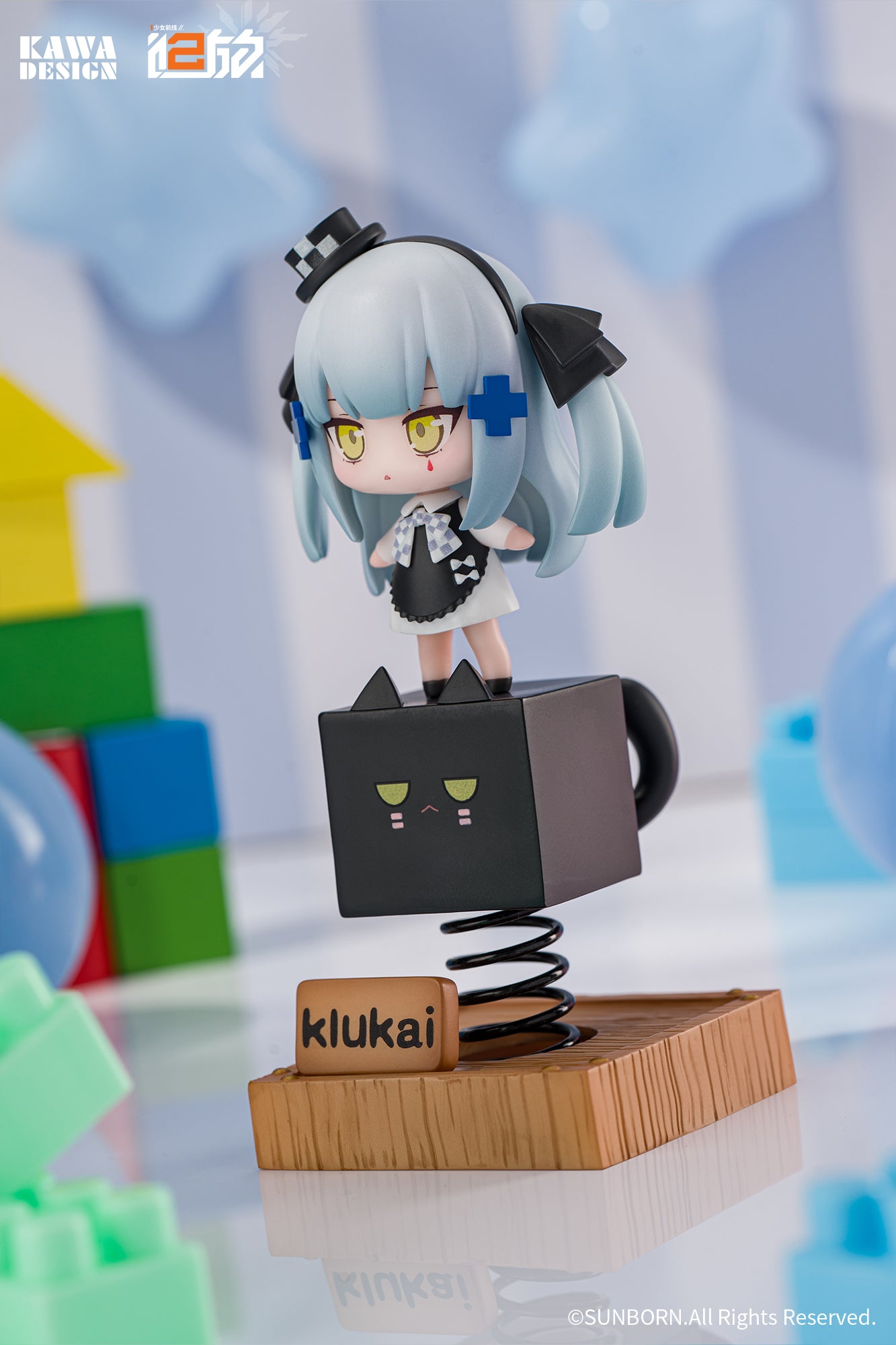 KAWA DESIGN "GIRLS' FRONTLINE 2: EXILIUM" BLACK CAT KLUKAI SPRING-LOADED FIGURE
